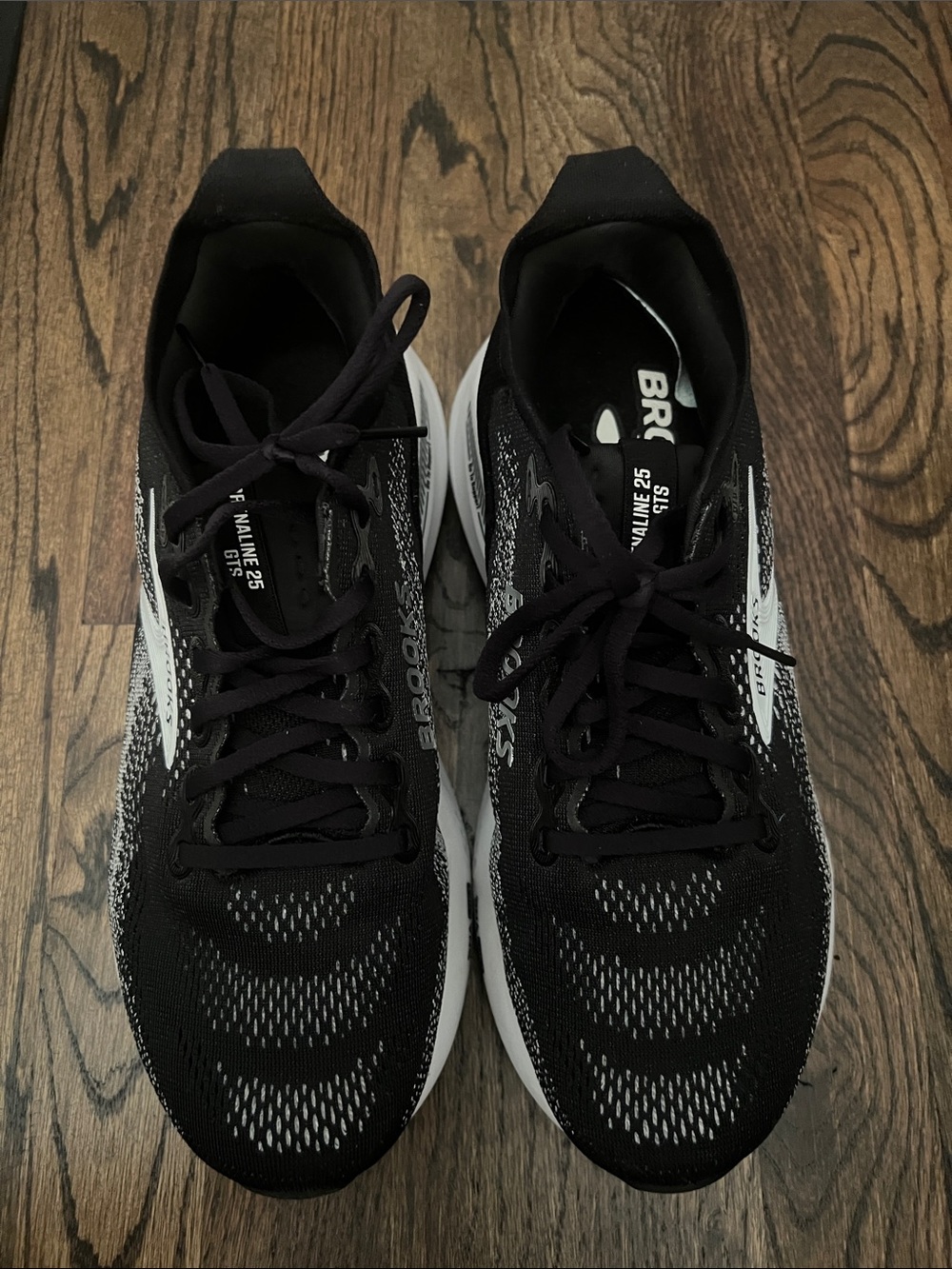 Brooks Adrenaline GTS 25 size 9.5 WIDE black/white/grey - Picture 3 of 10